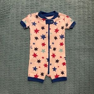 Hanna Andersson Zip Sleeper - Fourth of July/Summer Stars Pajamas